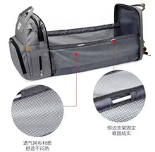 Cargar imagen en el visor de la galería, Bolsas de pañales para mamá, cama de bebé, mochilas para botellas de leche y pañales de gran capacidad con cambiador, prácticas bolsas de lactancia para bebés MOISES MOD YOU ARE MYSUNSHINE