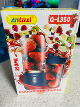 Cargar imagen en el visor de la galería, Licuadora portátil para zumos de frutas, batidos de frutas y verduras frescas, vaso exprimidor perfecto, adecuado para uso doméstico y exterior, 1 unidad MOD