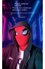 Cargar imagen en el visor de la galería, Máscara de Spider man MANUAL con sensor de arácnido los ojos se iluminan en rojo touch MOD 999D-2