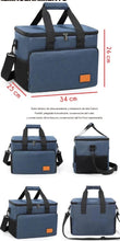Cargar imagen en el visor de la galería, Bolsa térmica plegable de gran capacidad de 35L, bolsa de almuerzo para Picnic aislada, bolsa de refrigeración para viajes al aire libre, Camping