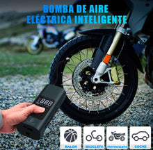 Cargar imagen en el visor de la galería, Compresor de aire eléctrico portátil para bicicleta y motocicleta, bomba inflable de neumáticos inalámbrica, USB tipo C, batería de 4000mAh, 150psi MOD HOG.95