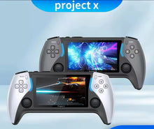 Cargar imagen en el visor de la galería, Consola de juegos portátil Project X, Arcade de alta definición con reproductor Dual emulador retro 3D PS1 game Dual MOD X