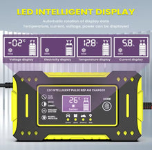 Cargar imagen en el visor de la galería, Arrancador y cargador de batería de coche inteligente unidad de carga de batería de coche y motocicleta batería de plomo-ácido de 6 a 12VMOD Q-DP9921