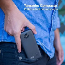 Cargar imagen en el visor de la galería, Pila emergencia turbo VEGER 10000mAh, 20W, 2 Saídas USB + 1 Saída/Entrada USB-C, Preto - PRO CARGA ULTRA RÁPIDA no se calienta alta calidad entradas c ligthing v8