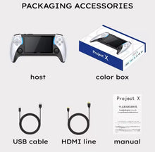 Cargar imagen en el visor de la galería, Consola de juegos portátil Project X, Arcade de alta definición con reproductor Dual emulador retro 3D PS1 game Dual MOD X