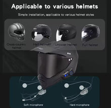 Cargar imagen en el visor de la galería, X-15-auriculares inalámbricos para casco de motocicleta, audífonos manos libres con Bluetooth 5,0, batería de 1200mAh, resistentes al agua MOD X-15