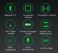 Cargar imagen en el visor de la galería, X-15-auriculares inalámbricos para casco de motocicleta, audífonos manos libres con Bluetooth 5,0, batería de 1200mAh, resistentes al agua MOD X-15