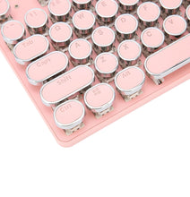 Cargar imagen en el visor de la galería, TK950 Teclado mecánico RGB RETROinalámbrico para máquina de escribir Punk, teclado ergonómico inalámbrico de modo Triple para oficina de juegos 5,0/2,4G/con cable