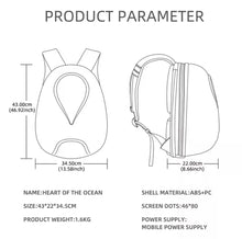 Cargar imagen en el visor de la galería, mochila de motociclista para casco de motocicleta, Control por aplicación Bluetooth, carcasa dura impermeable para casco de moto MOD HY-1