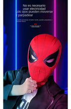 Cargar imagen en el visor de la galería, Máscara de Spider man MANUAL con sensor de arácnido los ojos se iluminan en rojo touch MOD 999D-2