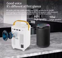 Cargar imagen en el visor de la galería, Mini proyector inteligente portátil 4K, 100 pulgadas, 160ANSI, 1280x720P, 5G, Wifi, Android10, RK3128, cine en casa, TV al aire libre, H1 MOD X80