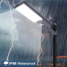 Cargar imagen en el visor de la galería, Luz Solar superbrillante mejorada para jardín, lámpara Solar para exteriores, Sensor de movimiento, focos de calle de alta potencia, iluminación para exteriores 600 W. MOD ZE-2161