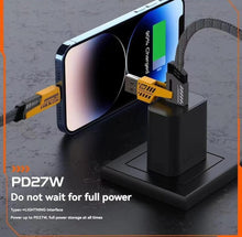 Cargar imagen en el visor de la galería, 2 pakc 4 en 1 Cable de carga multifunción tipo C USB PD 65 MAX Cable de carga rápida 65 W para teléfono CARGA ULTRA RÁPIDO Y ALTA CALIDAD