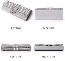 Cargar imagen en el visor de la galería, Bolso Noche Dama Cartera Cristales Espléndidos PREMIUM MOD 006