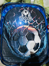 Cargar imagen en el visor de la galería, Mochila escolar con luz 3 pz lonchera lapicera térmica MOD 163-1