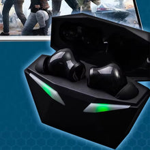 Cargar imagen en el visor de la galería, Auriculares inalámbricos con Bluetooth 5,1, audífonos TWS para juegos con latencia cero y diseño intrauditivo, Auriculares deportivos duales estéreo con micrófono MOD ZE-2136