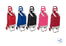Cargar imagen en el visor de la galería, Carro de compras con ruedas, carrito de comestibles, carro portátil plegable, remolque de carro portátil a prueba de lluvia silencioso extraíble