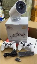 Cargar imagen en el visor de la galería, Proyector Consolas de juegos Retro M300 MAX, proyector de juegos 3D portátil Android 11 con dos asas RK3326 1080p BT5.4 4K, cine en casa inteligente MOD M300MAX