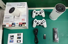 Cargar imagen en el visor de la galería, Proyector Consolas de juegos Retro M300 MAX, proyector de juegos 3D portátil Android 11 con dos asas RK3326 1080p BT5.4 4K, cine en casa inteligente MOD M300MAX