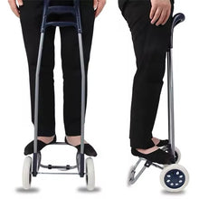 Cargar imagen en el visor de la galería, Carro de compras con ruedas, carrito de comestibles, carro portátil plegable, remolque de carro portátil a prueba de lluvia silencioso extraíble