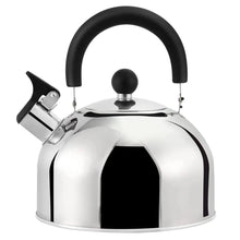 Cargar imagen en el visor de la galería, Tetera con silbato de acero inoxidable, tetera de 1,8 litros, estufa de cocina, ergonómica, para agua hirviendo