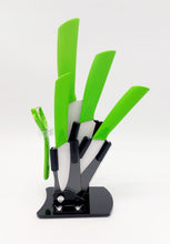 Cargar imagen en el visor de la galería, Juego de cuchillos de cerámica, 5 piezas, cortador de pelado de Chef de cocina, cuchillos de carne, KITCHEN KNIFE RO-6 CS