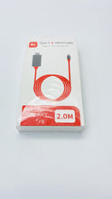 Cargar imagen en el visor de la galería, Cable de 8 pines a HDMI HDTV TV adaptador de AV Digital USB de 2M HDMI 1080P inteligente convertidor de Cable para Apple TV para IPhone HD Plug and Play Mod L7-A - mychinashop.com