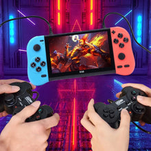 Cargar imagen en el visor de la galería, Consola X50 máx inalambrica contiene 2 controles tipo play con más de 15,000 juegos de play 1, minines, sega, árcade y muchos más, puedes descargarle más juegos, música, imágenes y videos