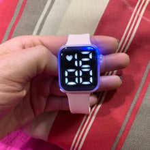 Cargar imagen en el visor de la galería, Reloj digital con armazón de luces