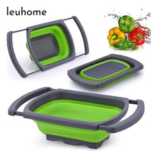 Cargar imagen en el visor de la galería, Escurridor plegable de cocina, cestas plegables, colador de cocina, fideos, coladores de lavado de frutas y verduras Mod SFYP29 - mychinashop.com