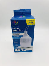 Cargar imagen en el visor de la galería, Foco multi usos consume 15 W alumbra 75W Mod EM04W15 recargable, para escalada, senderismo, Bombilla de carga, led de ahorro de energía superbrillante, iluminación de emergencia de corte de energía para el hogar - mychinashop.com