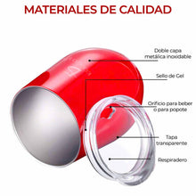 Cargar imagen en el visor de la galería, Vaso Termo De Acero Inoxidable Doble Pared tapa MOD JBD-2001A