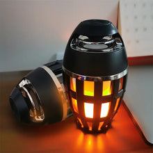 Cargar imagen en el visor de la galería, Altavoces de llama LED portátiles de 5W, azul de diente altavoces inalámbricos, alta calidad de sonido de fidelidad para viajes, Camping MOD HDY-1