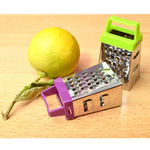 Cargar imagen en el visor de la galería, Rayador de ajos Mini rallador de acero inoxidable de cuatro lados para el hogar, cortador de verduras multifunción, dispositivo de cocina, accesorios de cocina