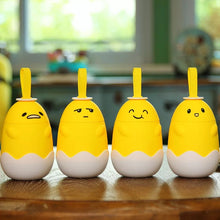 Cargar imagen en el visor de la galería, Taza de agua de doble capa con diseño de huevo de dibujos animados, vaso creativo de vidrio con mango para fitness al aire libre, práctico, personalizado, para oficina y hogar MOD 1618