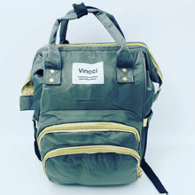 Cargar imagen en el visor de la galería, Pañalera térmica doble cierre MOD V-634 color negro