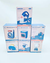 Cargar imagen en el visor de la galería, Mini electrodomésticos Kawaii para niños, juguetes de cocina, juego de simulación, lavadora, aspiradora, juguete, tostadora, cocina de juguete MOD YH129-1CE