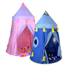 Cargar imagen en el visor de la galería, Tienda de campaña castillo COLOR ROSA REFORZADA para interiores y exteriores reforzado para niños, casa de Juegos de Princesa para bebés, tipi de juego portátil para niños y niñas, cabaña divertida, sala de zona interesante MOD 10582-1