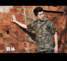Cargar imagen en el visor de la galería, Nueva camiseta de camuflaje para caza al aire libre transpirable para hombres, camiseta de combate Dry Sport Camo Camp UNITALLA negra café beige camuflaje colores surtidos - mychinashop.com