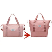 Cargar imagen en el visor de la galería, Bolso de viaje de tela Oxford para mujer, maleta de viaje de hombro informal, a la moda y escalable, bolsas de Yoga impermeables de gran capacidad MOD 2022-15