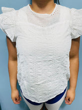 Cargar imagen en el visor de la galería, Blusa de dama color blanco S,M,L,XL