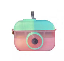 Cargar imagen en el visor de la galería, Botella de agua de plástico con pajita para niños, tetera con cámara, portátil, anticaída, para exteriores, 400ml MOD 2101