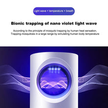 Cargar imagen en el visor de la galería, Lámpara Ultravioleta antimosquitos, luz nocturna LED USB, trampa para insectos, repelente de mosquitos sin radiación, sala de estar, dormitorio, estudio MOD MTY-01