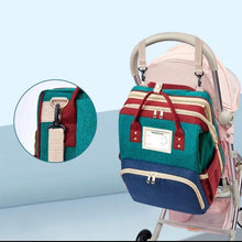 Cargar imagen en el visor de la galería, Pañalera con moises y porta biberón de alta calidad Mod 2083