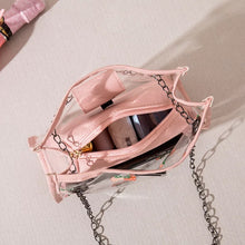 Cargar imagen en el visor de la galería, Bolsa mini para teléfono móvil, bolsa pequeña de hombro cuadrada con cadena y Marco de imagen transparente de gelatina de fresa, informal, a la moda, novedad MOD BD33