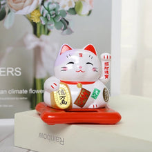 Cargar imagen en el visor de la galería, Nuevo gato de la suerte Solar que sacude la cabeza decoración del coche accesorios creativos de dibujos animados del coche varios diseños MOD ZH109,ZH111