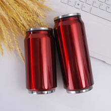 Cargar imagen en el visor de la galería, Taza de acero inoxidable con aislamiento Pop Can, vaso creativo personalizado a prueba de fugas con tapas, taza de vacío 500 ml MOD ZE-0754