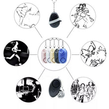 Cargar imagen en el visor de la galería, Llaveros de alarma Personal con sirena de sonido seguro para mujer, llavero con alarma de seguridad y defensa Personal LED de ataque a la luz, para mujeres y niños varios colores - mychinashop.com