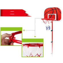 Cargar imagen en el visor de la galería, Tablero de básquetbol y Aro de baloncesto ajustable para niños pequeños, estante de soporte para niños, Bola de interior al aire libre, deporte, tablero trasero, llanta, tiro, juguete para niños, 63-150CM MOD TOY 574 y TOY 577