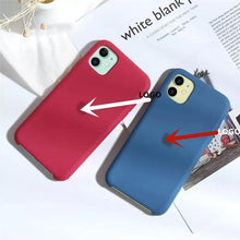 Cargar imagen en el visor de la galería, Colorido de silicona líquida estuche para teléfono suave para iPhone 11 iPhone 11 Pro iPhone 11 Pro Max iPhone X XR XS MAX 7 7 6 6S más caso estuche 360 - mychinashop.com